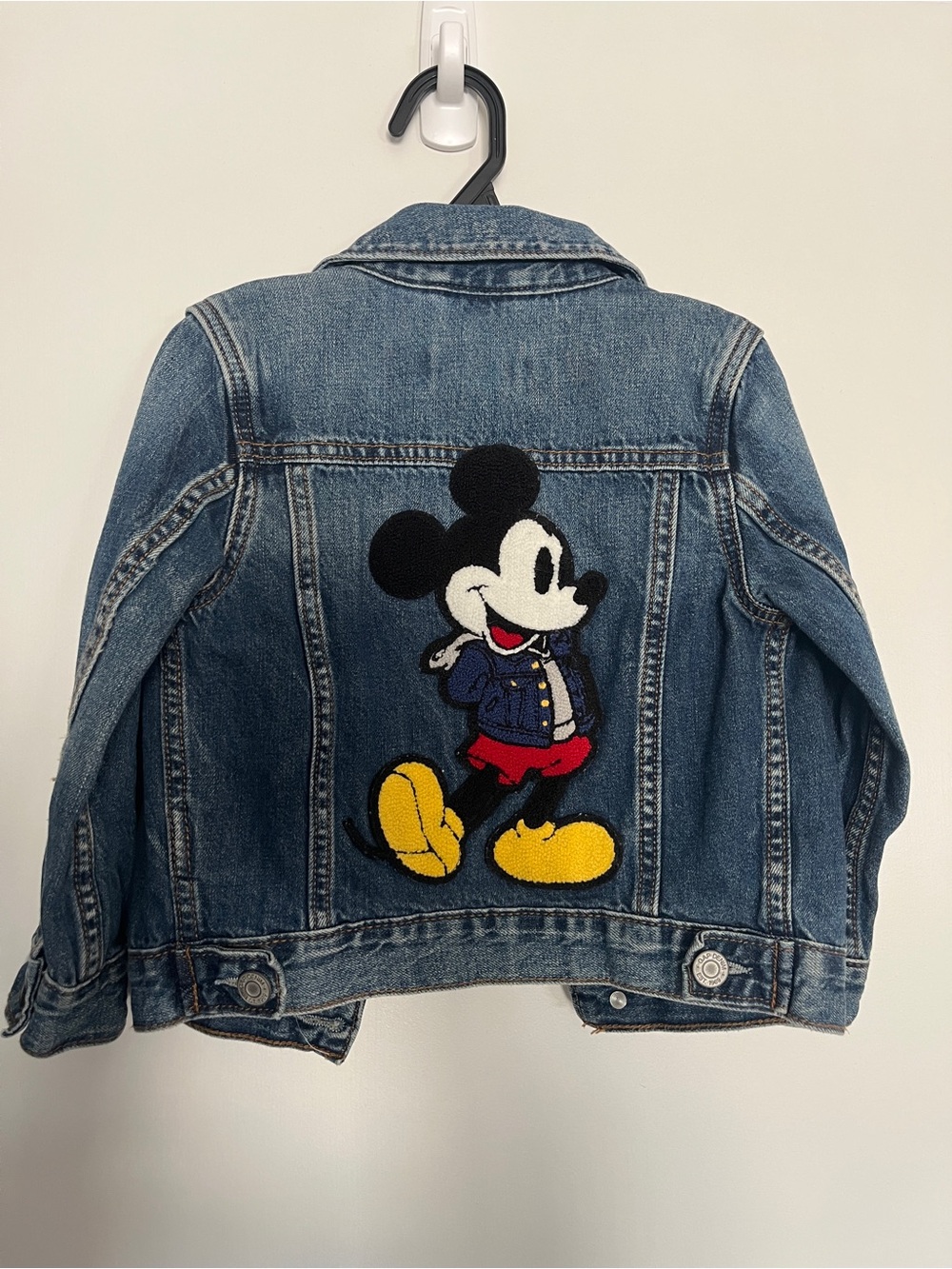 GAP Kids Blue Denim Jacket with Mickey Patch